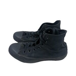 Converse All Star Mid Top Shoes Women's 6.5 Black Canvas
